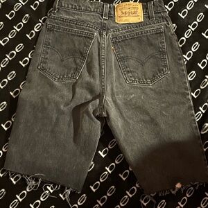 Levi's Gray Jean Shorts